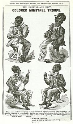 Black minstrel advertisement